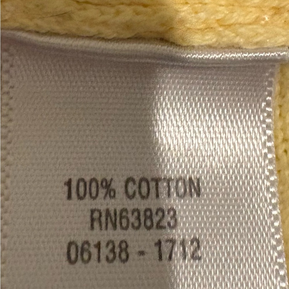 CJ Banks Soft Yellow Button-Front top / light sweater (3X) - Picture 7 of 7